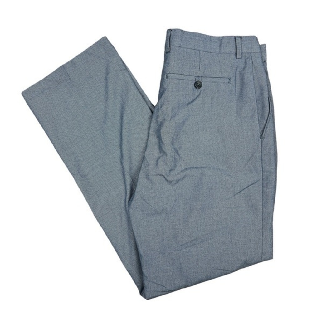 Banana Republic Tailored Fit Dress Pants‎ Blue Mens Size 34x32 Knit Fabric